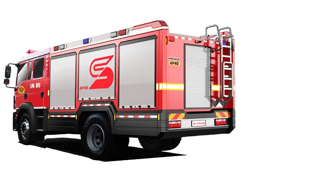 压缩空氣(qi)泡沫消防車(che)